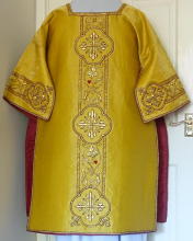 Gold Antique Roman High Mass Set of Vestments 8481